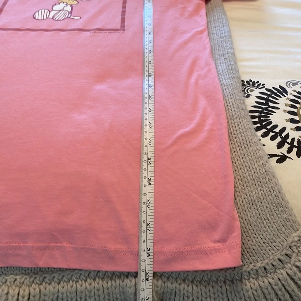 Snoopy Love is Snuggles & Cuddles Pink T Shirt Medium - Picture 6 of 6